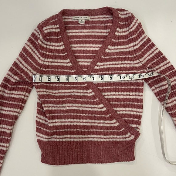 American Eagle sweater pink striped Size XXS - Picture 4 of 10